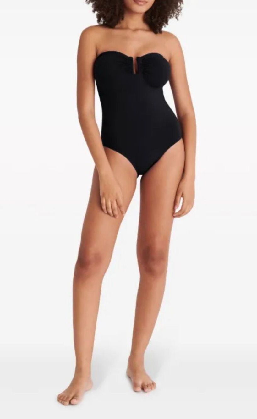 Eres Cassiopée bustier 1 piece swimsuit in Black NWT Size 10